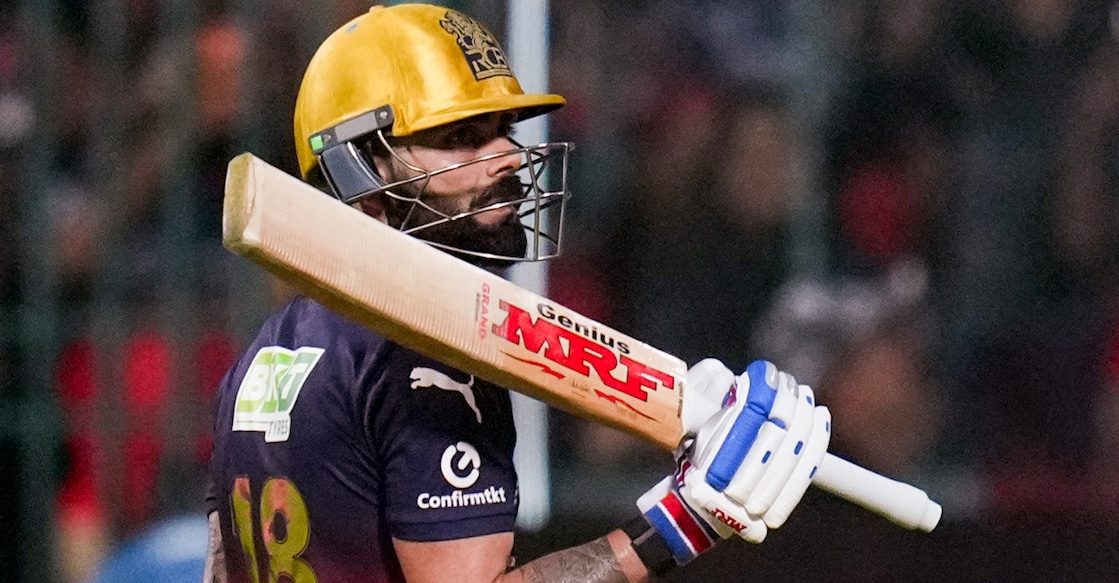 Royal Challengers Bengaluru's Virat Kohli returns to the pavilion after his dismissal during the IPL 2026 match against the Gujarat Titans in Bengaluru on April 24, 2026. Photo: PTI