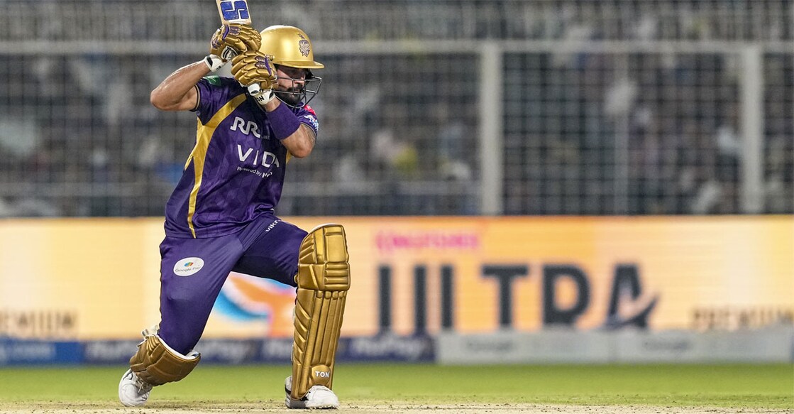 KKR' Manish Pandey plays a shot during the IPL 2026 T20 cricket match between Kolkata Knight Riders and Mumbai Indians, in Kolkata, West Bengal, Wednesday, May 20, 2026. Photo: PTI