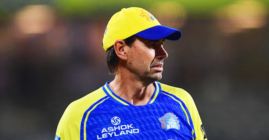 Chennai Super Kings head coach Stephen Fleming during a warm-up session. File photo: Reuters/Abhijit Addya