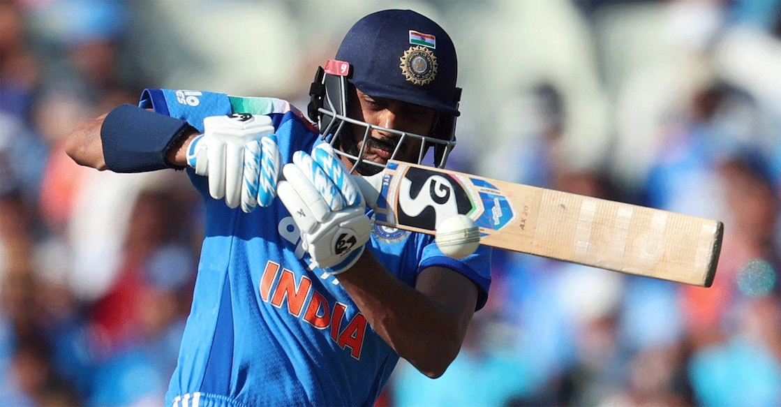 India's Axar Patel in action against England during the first ODI at the Edgbaston Cricket Ground in Birmingham on July 14, 2026. Photo: Reuters/Ed Sykes
