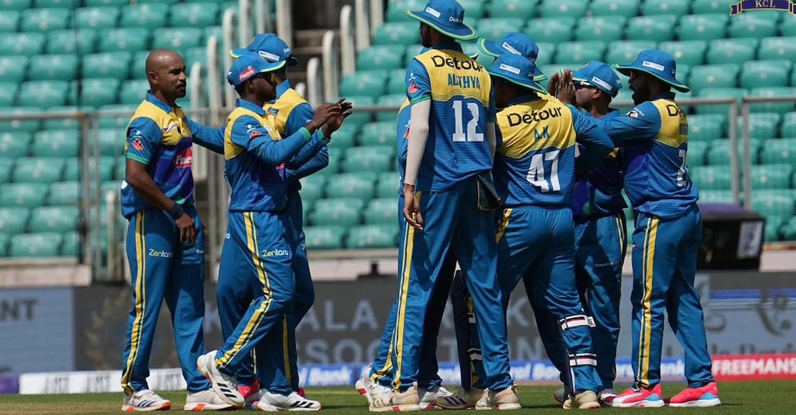 Thrissur Titans players during the match. Photo: KCL