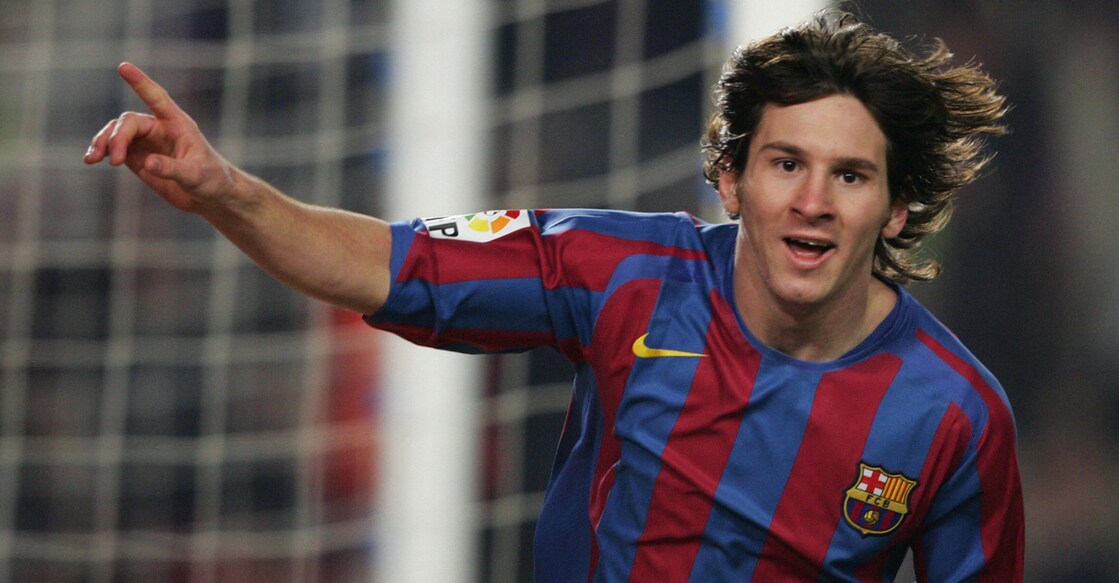 A young Lionel Messi during his FC Barcelona days. File photo: AFP
