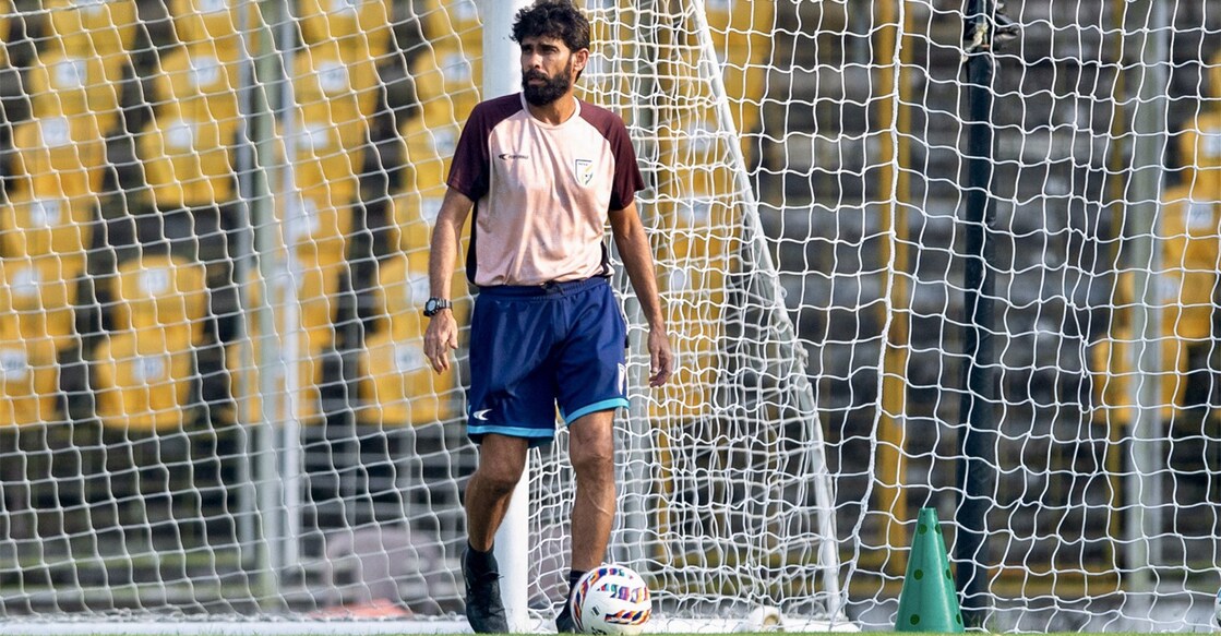 Indian men’s football team head coach Khalid Jamil. Photo: AIFF