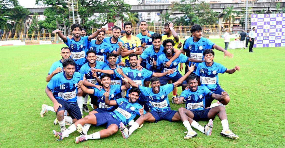 The Thrissur football team clinched the title of the 61st Senior Inter-District State Football Championship. Photo: KFA