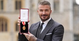 English football great David Beckham knighted 