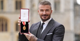 English football great David Beckham knighted 