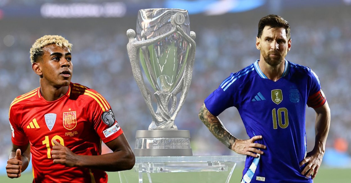 Lionel Messi's Argentina will clash with Lamine Yamal's Spain in the Finalissima at the Lusail Stadium in Qatar on March 27, 2026. Photos: AFP