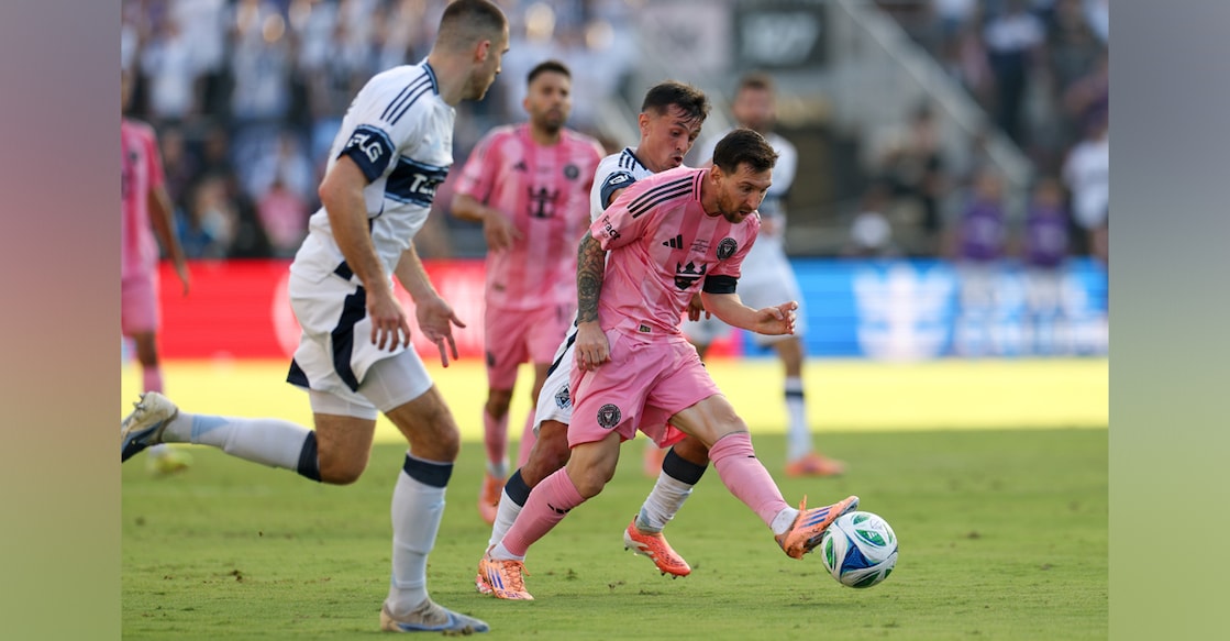 Inter Miami forward Lionel Messi kicks the ball against the Vancouver Whitecaps FC in the second half during the 2025 MLS Cup at Chase Stadium. Photo: Nathan Ray Seebeck-Imagn Images/ Reuters