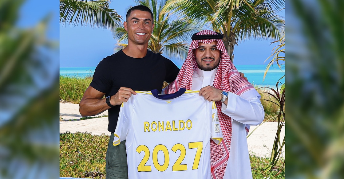 Cristiano Ronaldo posted this photo with a caption, ‘a new chapter begins’.