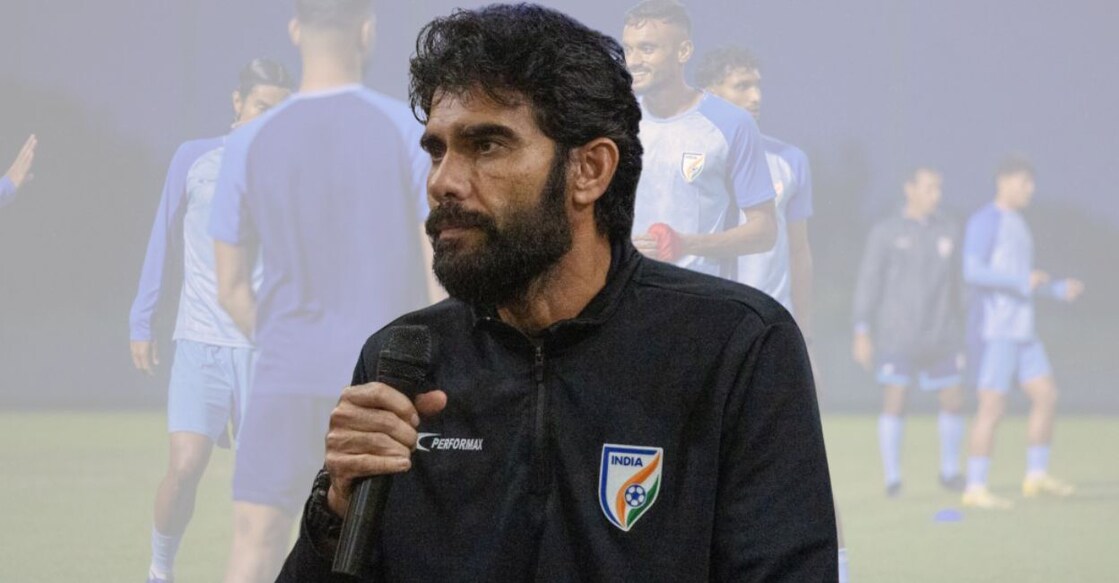 Indian men’s football team head coach Khalid Jamil. Photo: AIFF