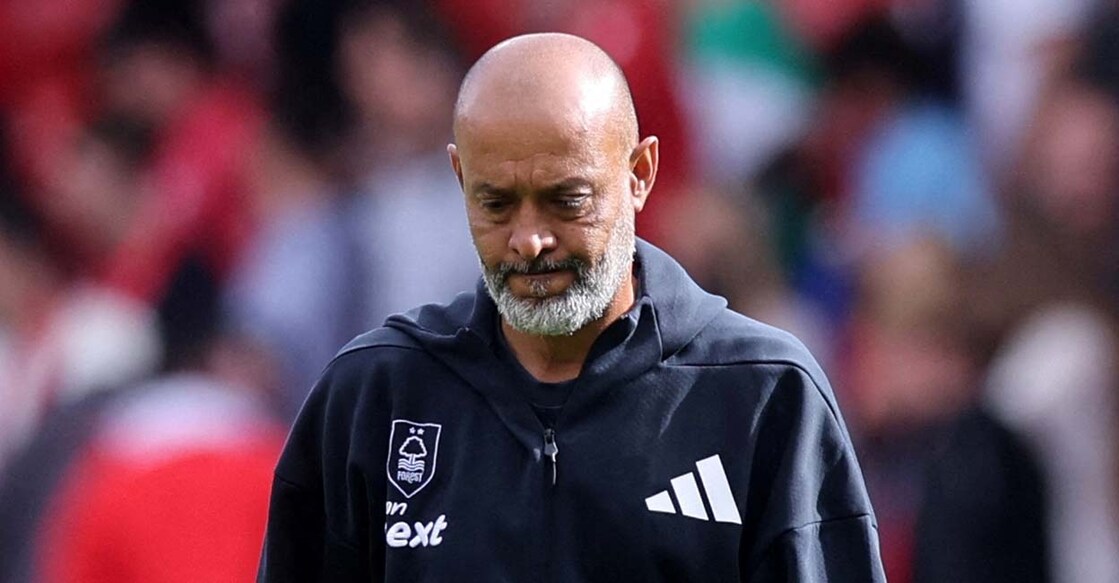 FILE PHOTO: Soccer Football - Premier League - Nottingham Forest v West Ham United - The City Ground, Nottingham, Britain - August 31, 2025 Nottingham Forest manager Nuno Espirito Santo looks dejected after the match REUTERS/David Klein /File Photo
