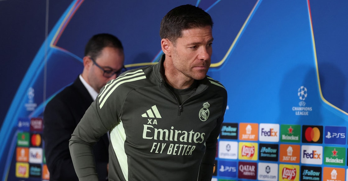 Xabi Alonso during his time as head coach of Real Madrid. Photo: AFP