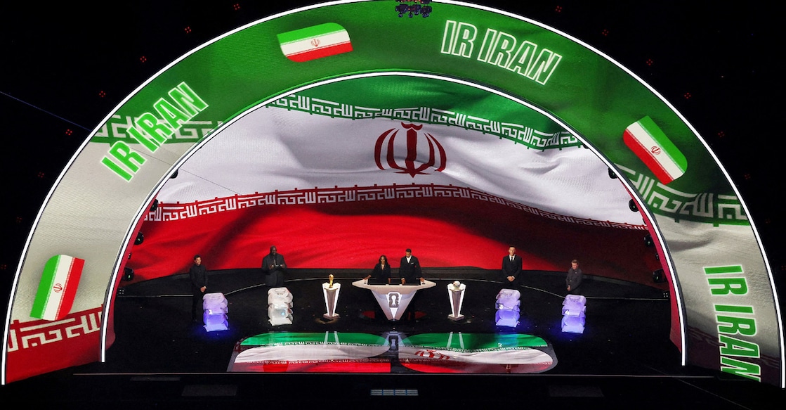 A general view of the draw for the FIFA World Cup 2026 showing Iran’s name during the event held at the John F Kennedy Centre for the Performing Arts, Washington, on December 5, 2025. File photo: Reuters/Carlos Barria