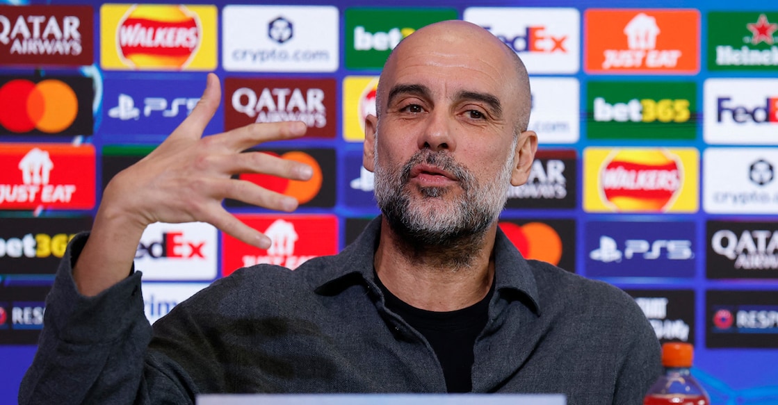 Manchester City manager Pep Guardiola during a press conference. File photo: Reuters/Jason Cairnduff
