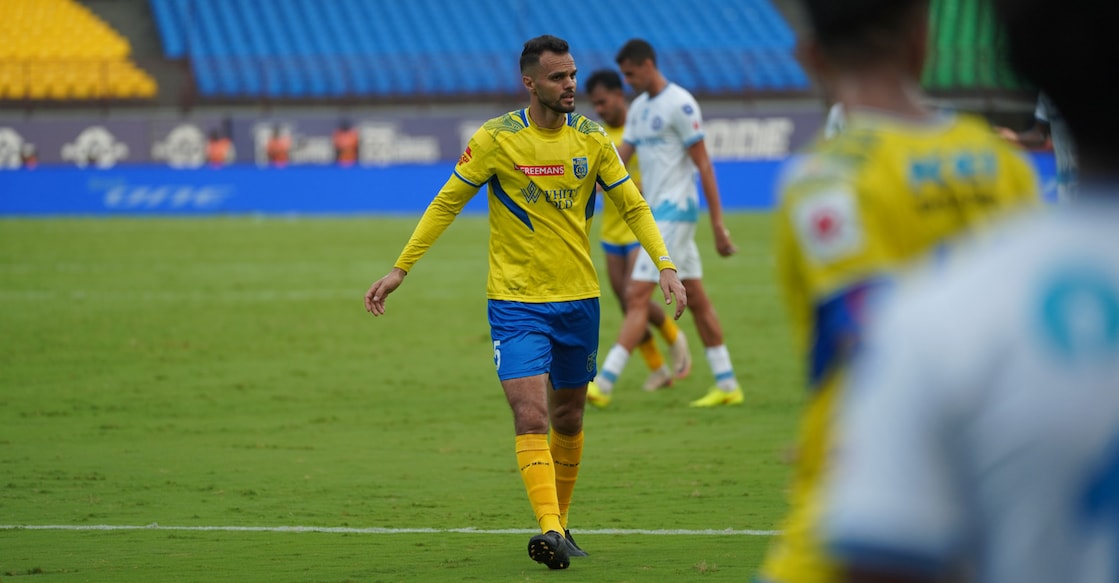 Karim Benarif playing for Kerala Blasters. Photo: KBFC