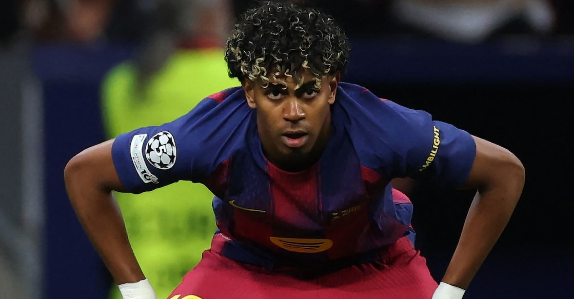 Barcelona's Spanish forward Lamine Yamal looks on during the UEFA Champions League quarter final second leg football match against Atletico de Madrid at Metropolitano Stadium in Madrid on April 14, 2026. Photo: AFP/ Oscar Del Pozo
