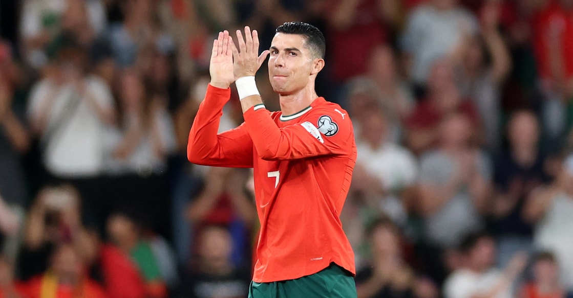 In this file photo from October 14, 2025, Portugal's forward Cristiano Ronaldo applauds as he leaves the pitch to be substituted during the 2026 World Cup qualifier against Hungary at Jose Alvalade stadium in Lisbon. File photo: AFP/ Patricia de Melo Moreira