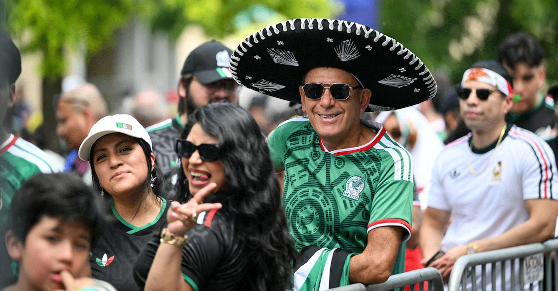 Fans wait in line to enter the "Queens Group Stage HQ" at USTA Billie Jean King National Tennis Center on opening day of the 2026 World Cup football tournament in New York, on June 11, 2026. Photo: AFP/ Angela Weiss 