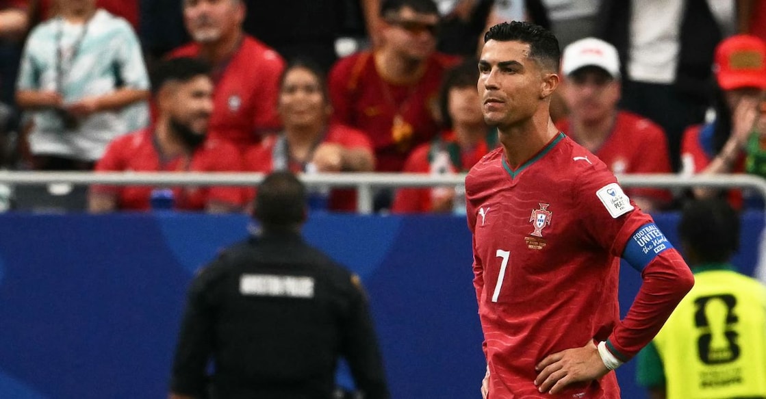 Cristiano Ronaldo reacts during the FIFA World Cup 2026 match between Portugal and DR Congo. Photo: AFP