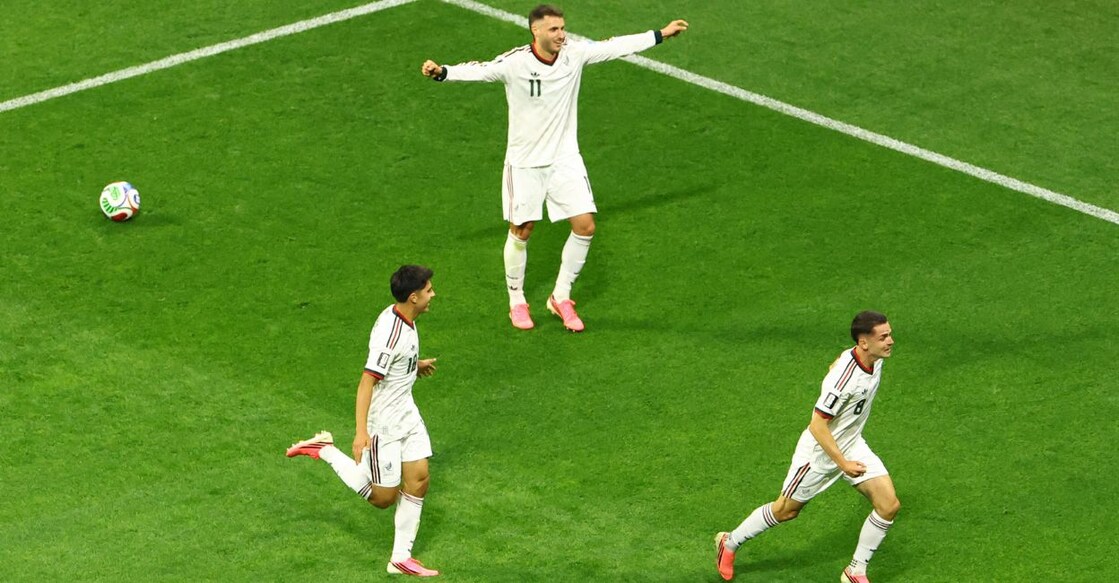 Mexico's Alvaro Fidalgo celebrates scoring their third goal. Photo: REUTERS/Henry Romero