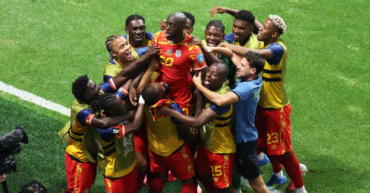Wissa double powers DR Congo comeback, sets up England knockout clash