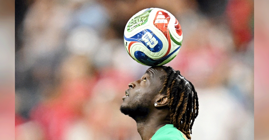 Ivory Coast's Parfait Guiagon during the warm-up before the FIFA World Cup 2026 round of 32 against Norway. Photo: Reuters/Maria Lysaker