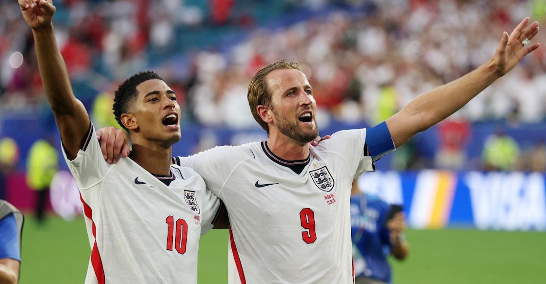 Jude Bellingham and Harry Kane. Photo: Reuters