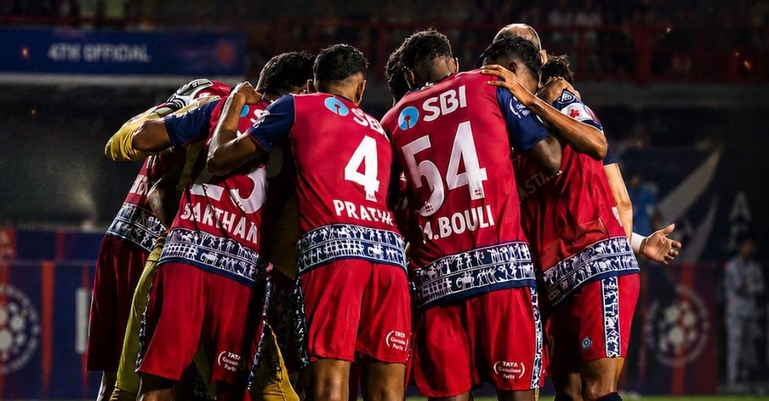 The players of Jameshedpur FC. Photo: X/@JamshedpurFC