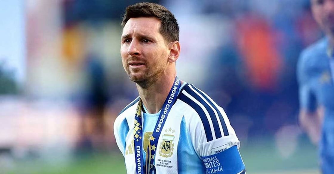 Argentina's Lionel Messi looks dejected after losing the World Cup final. Photo: REUTERS/Agustin Marcarian