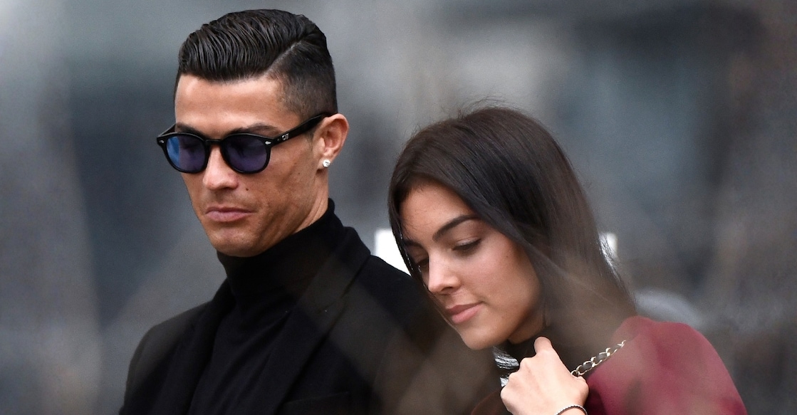 A file photo of Cristiano Ronaldo and Georgina Rodriguez. Photo: AFP