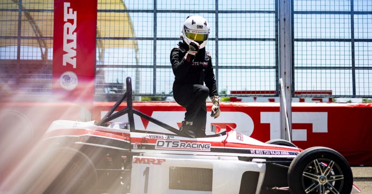 Diljith Dts Racing Thrissur racer Viswas battles steering failure to clinch maiden touring ...