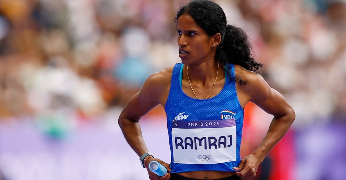 OLYMPICS-2024-ATHLETICS/ A file photo of Vithya Ramraj. Photo: Reuters