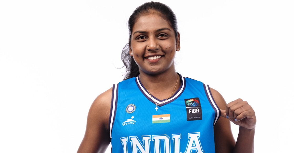 Kerala’s Sreekala Rani was part of the four-member Indian women’s team at the FIBA 3X3 Asia Cup. Photo: Fiba.basketball