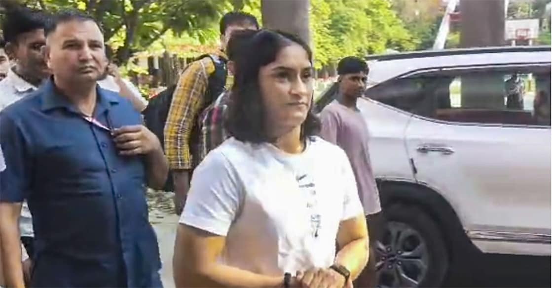 Wrestler Vinesh Phogat arrives at the venue of the National Open Ranking Wrestling Tournament on May 11, 2026. File Photo: PTI 