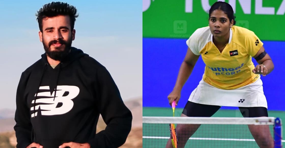 A combination image showing Muhammed Ajmal and Treesa Jolly. Photo: Instagram/@_muhammed_ajmal/Manorama