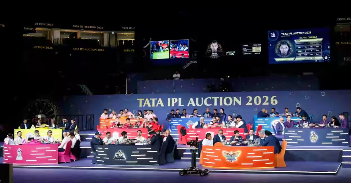 From the TATA IPL 2026 Auction held on 16 December in Abu Dhabi. Photo: iplt20.com