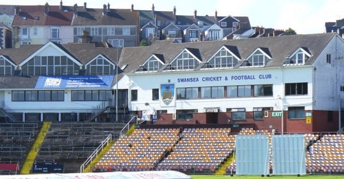 In August 1968, Gary Sobers hit six sixes in a first-class cricket over bowled by Malcom Nash at the Swansea Cricket and Football Club ground. Photo: Colin Smith/Swansea Cricket and Football Club
