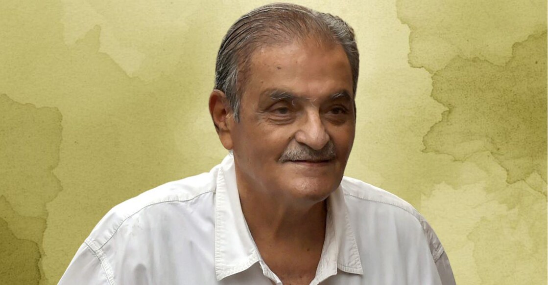 Nari Contractor. Graphic made using PTI photo