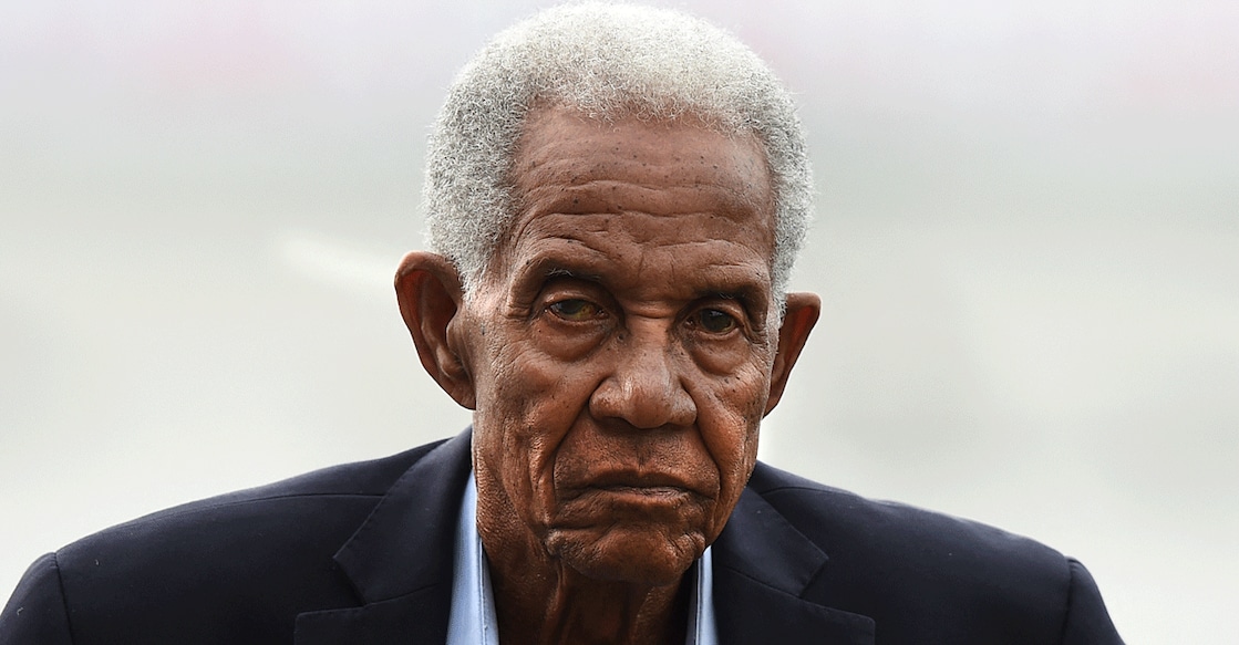 West Indies cricket legend Sir Garfield Sobers in October 2015. File photo: AFP/ Ishara S Kodikara 