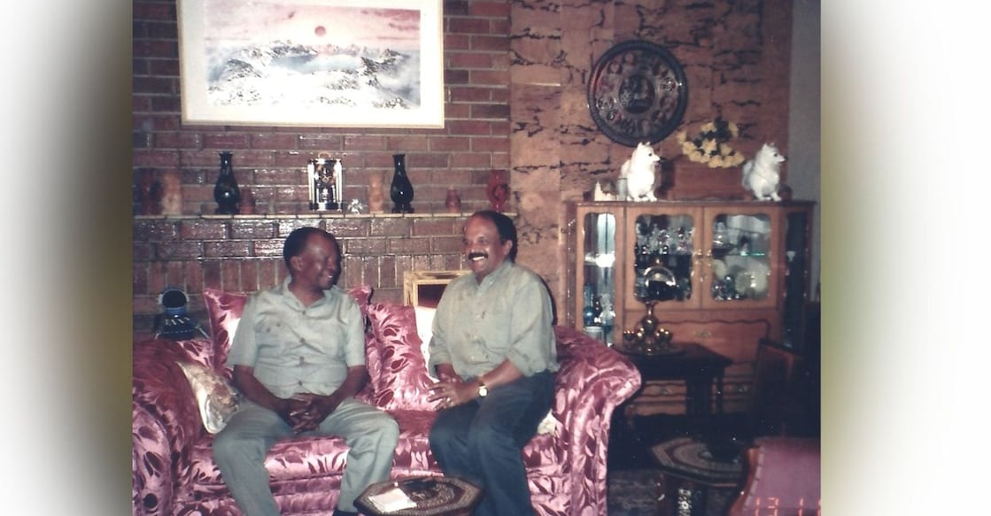 Quett Masire in His Farm House.