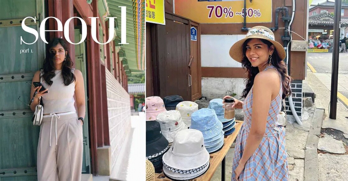 Kalyani Priyadarshan in Seoul. Photo: Instagram/@kalyanipriyadarshan