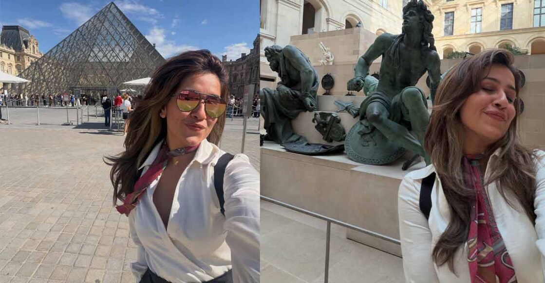 Ranjini Haridas at the Louvre. Photo: Instagram/@ranjini_haridas