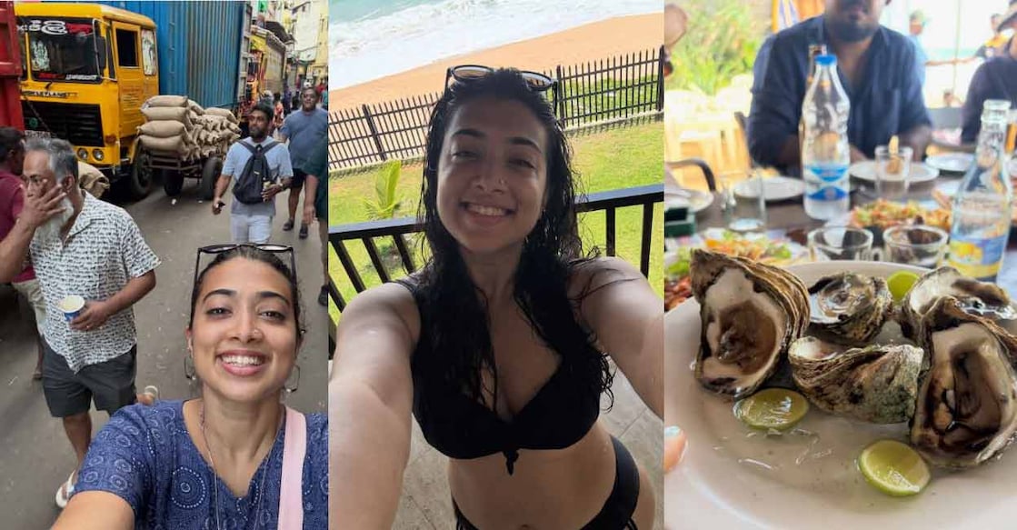 Madhuri Braganza during her Sri Lanka vacation. Photo: Instagram/@madhuri.official