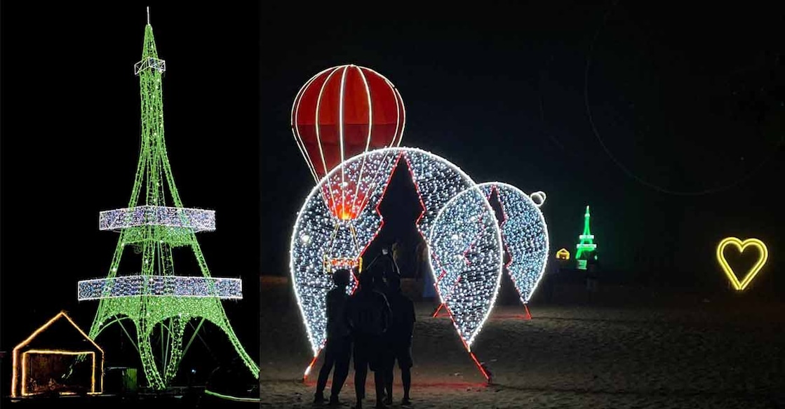 The decors at Marianad beach in Thiruvananthapuram. Photo: Special Arrangement
