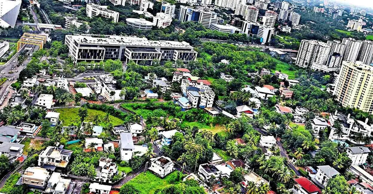 The scene from the top of the Lulu IT Tower. Photo: Tony Dominic/Manorama