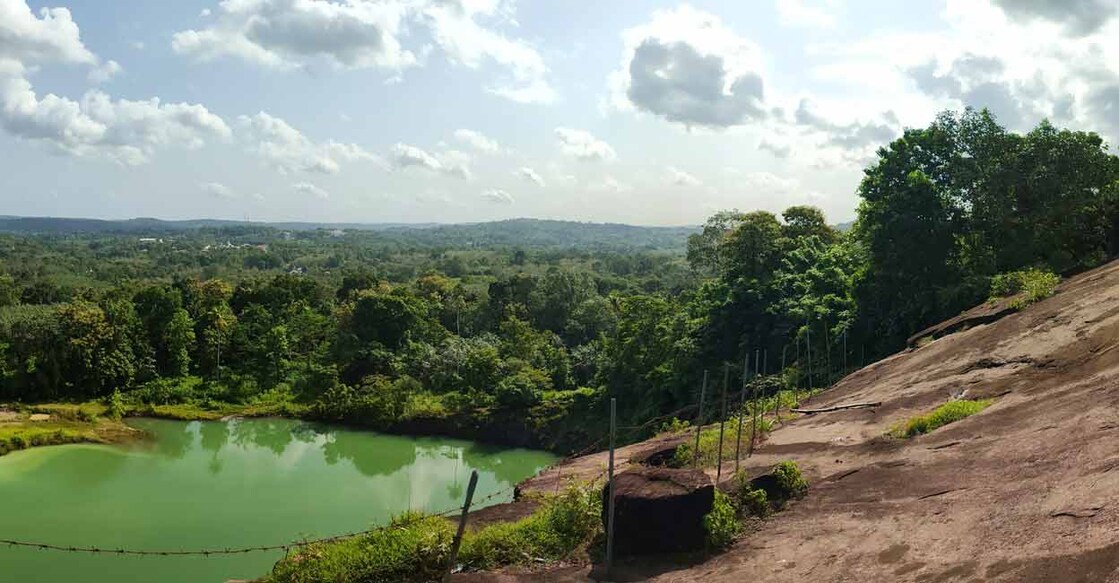 The short trek from the road to the hilltop of Anakallumala is quite exciting. Photo: Rijo Joseph