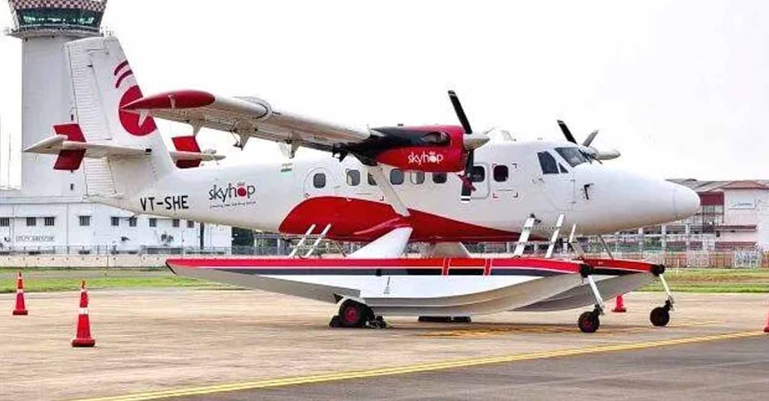 A SpiceJet aircraft has been brought to Cochin International Airport for the trial runs. Photo: Manorama