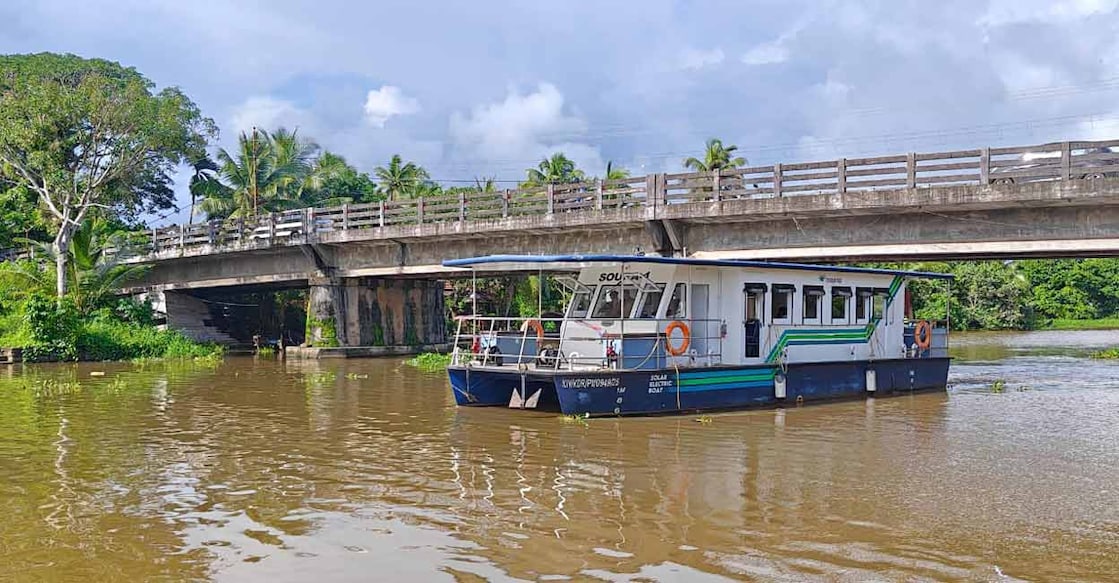 The solar boat for Kumarakom tourism. Photo: Special Arrangement