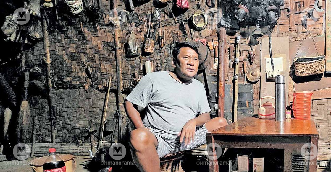 King Aluh Ngowang of the Nagaland village Sheanghah Chingnyu. Photo: P Ayyappadas/Manorama