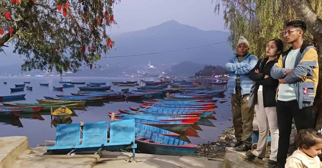 Phewa Lake in Pokhara, Nepal. Photo: Jose Kurian